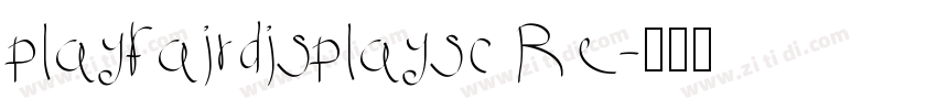playfairdisplaysc Re字体转换